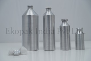 Conical shape Aluminium Bottles