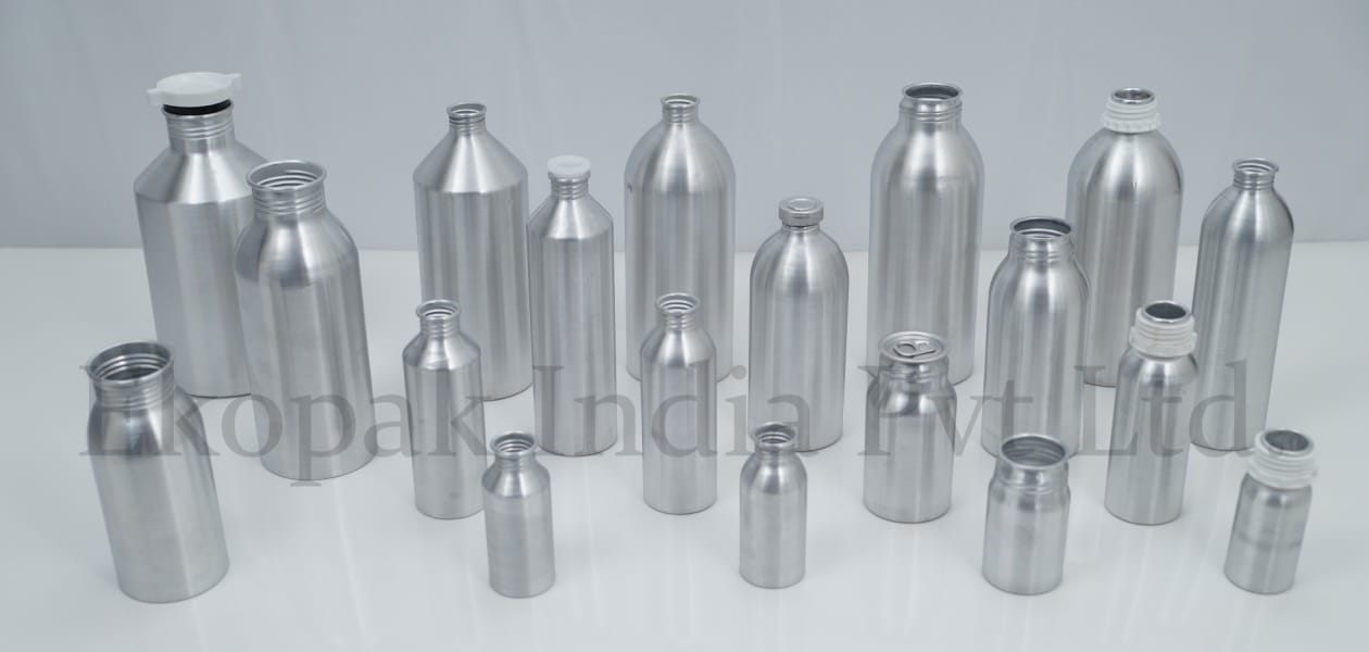 No.1 Aluminium Bottles manufacturer, exporter and supplier in Bhuj Kutch, Gujarat - India
